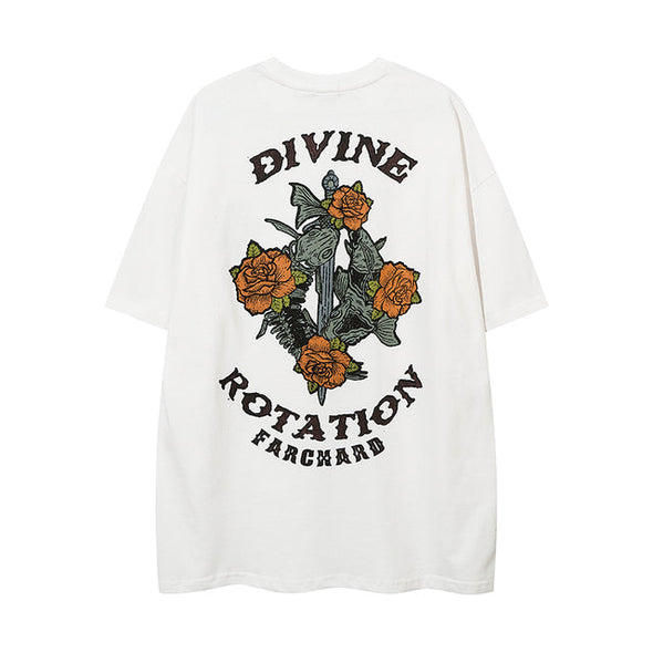 Rose Flower Print Shirt