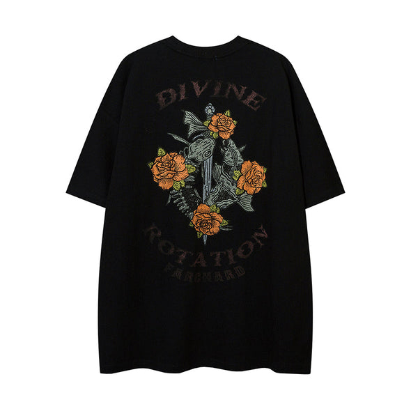 Rose Flower Print Shirt